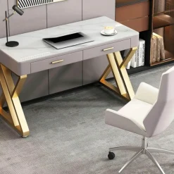 The Lounge Loft Möbel-Moderner Schieferschreibtisch – Stilvolle Büromöbel