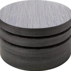 Comfort u0026 Style Möbel-Moderner schwarzer ovaler Couchtisch – elegantes drehbares Design für Zuhause