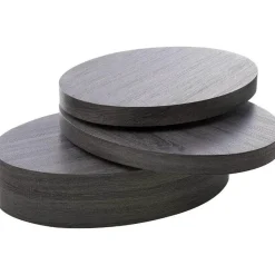 Comfort u0026 Style Möbel-Moderner schwarzer ovaler Couchtisch – elegantes drehbares Design für Zuhause