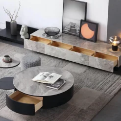 The Lounge Loft Möbel-Moderner TV-Schrank - Berenice Entertainment Center