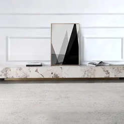 The Lounge Loft Möbel-Moderner TV-Schrank – Brunella Slate Entertainment Unit für zeitgenössische Wohnzimmer