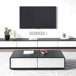 Cozy Living Möbel-Moderner TV-Schrank – Michelle Entertainment Center mit Stauraum