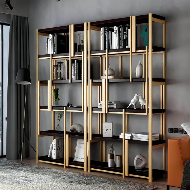 The Lounge Loft Möbel-Modernes Bücherregal aus Holz - Estaban Lagerregal