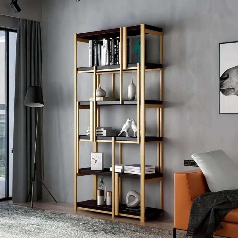 The Lounge Loft Möbel-Modernes Bücherregal aus Holz - Estaban Lagerregal