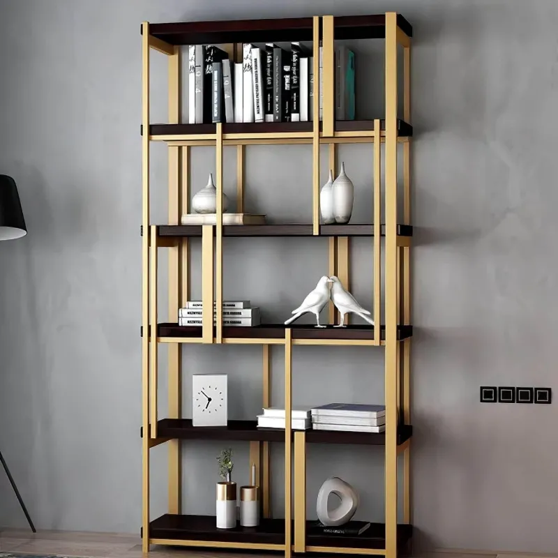 The Lounge Loft Möbel-Modernes Bücherregal aus Holz - Estaban Lagerregal