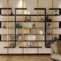 The Lounge Loft Möbel-Modernes Bücherregal aus Holz – Stilvolle Aufbewahrungsdekoration für Zuhause