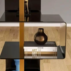 The Lounge Loft Möbel-Modernes Bücherregal aus Holz – Stilvolle Aufbewahrungsdekoration für Zuhause