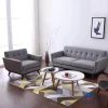 Comfort u0026 Style Möbel-Modernes, bequemes Sofa in Grau – Stilvolle Couch für das Wohnzimmer