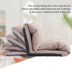 Cozy Living Möbel-Modernes, faltbares Freizeit-Schlafsofa aus PU-Leder mit 2 Kissen