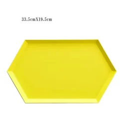 The Decor Haven Küche & Esszimmer-Modernes geometrisches Serviertablett - Nordisches Dekotablett