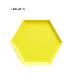 The Decor Haven Küche & Esszimmer-Modernes geometrisches Serviertablett - Nordisches Dekotablett