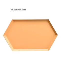 The Decor Haven Küche & Esszimmer-Modernes geometrisches Serviertablett - Nordisches Dekotablett