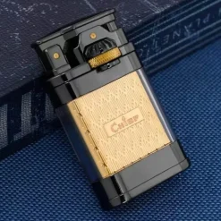 Cozy Living Camping-Werkzeuge|Camping Im Freien-Modernes Jet-Flame-Feuerzeug – Transparentes Tank-Design