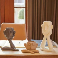 Timeless Vessels Wohndeko-Modernes minimalistisches Blumenvasen-Set – 3-teiliges Dekor