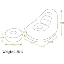 Comfort u0026 Style Möbel-Modernes Sitzsacksofa – Bequemes Wohnzimmerkissen