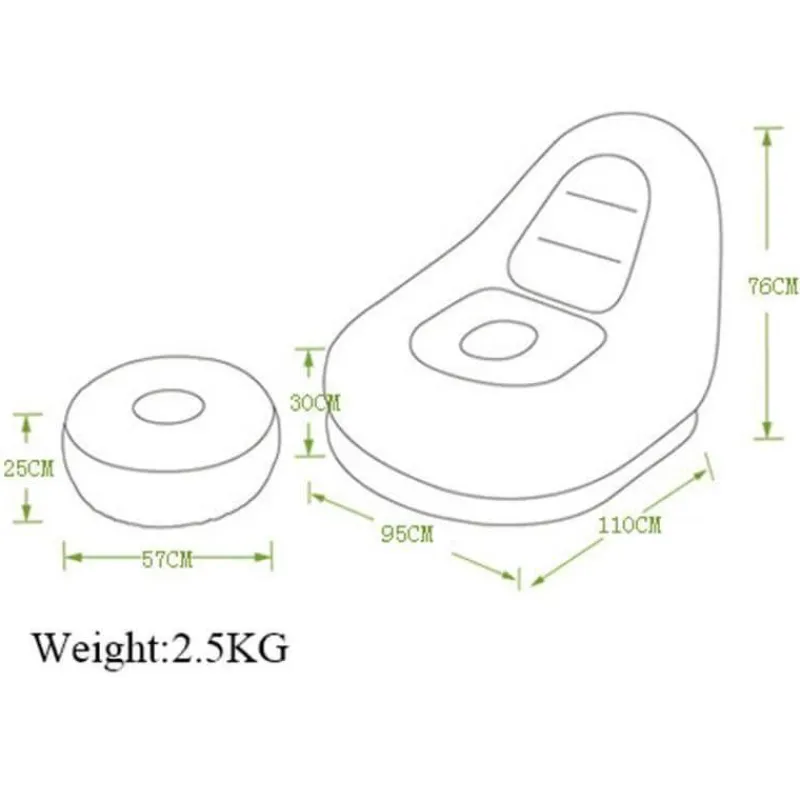 Comfort u0026 Style Möbel-Modernes Sitzsacksofa – Bequemes Wohnzimmerkissen
