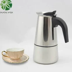 Tom Küche & Esszimmer-Mokkakanne aus Edelstahl – langlebige Kaffeemaschine