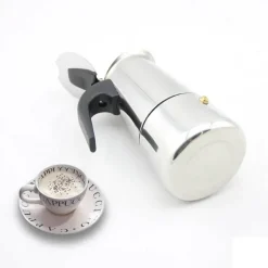 Tom Küche & Esszimmer-Mokkakanne aus Edelstahl – langlebige Kaffeemaschine