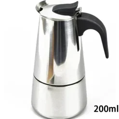 Tom Küche & Esszimmer-Mokkakanne aus Edelstahl – Espressokocher 100–450 ml