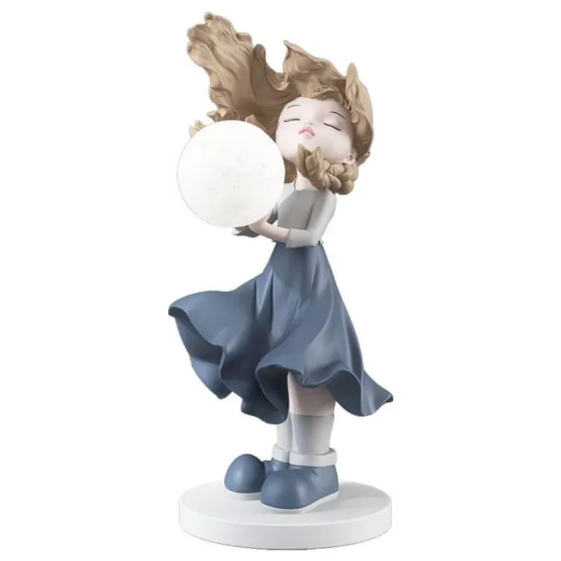 The Light Loft Beleuchtung-Mondmädchen Wandkunst - Lunar Home Decor