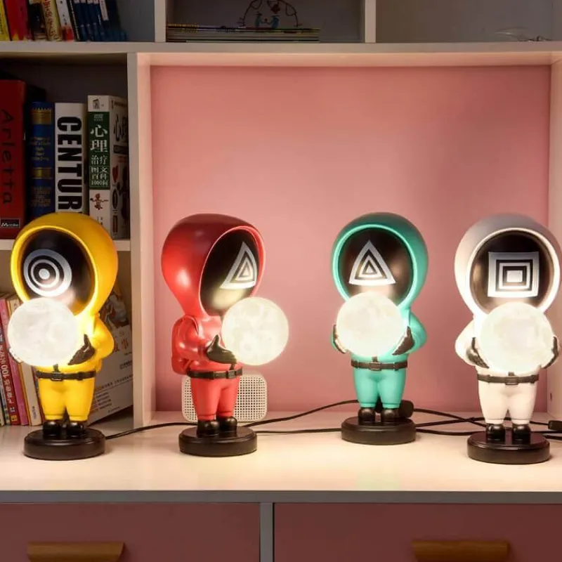 Bright Accents Beleuchtung-Mond-Schreibtischlampe – Kreatives Nachtlicht für die Inneneinrichtung