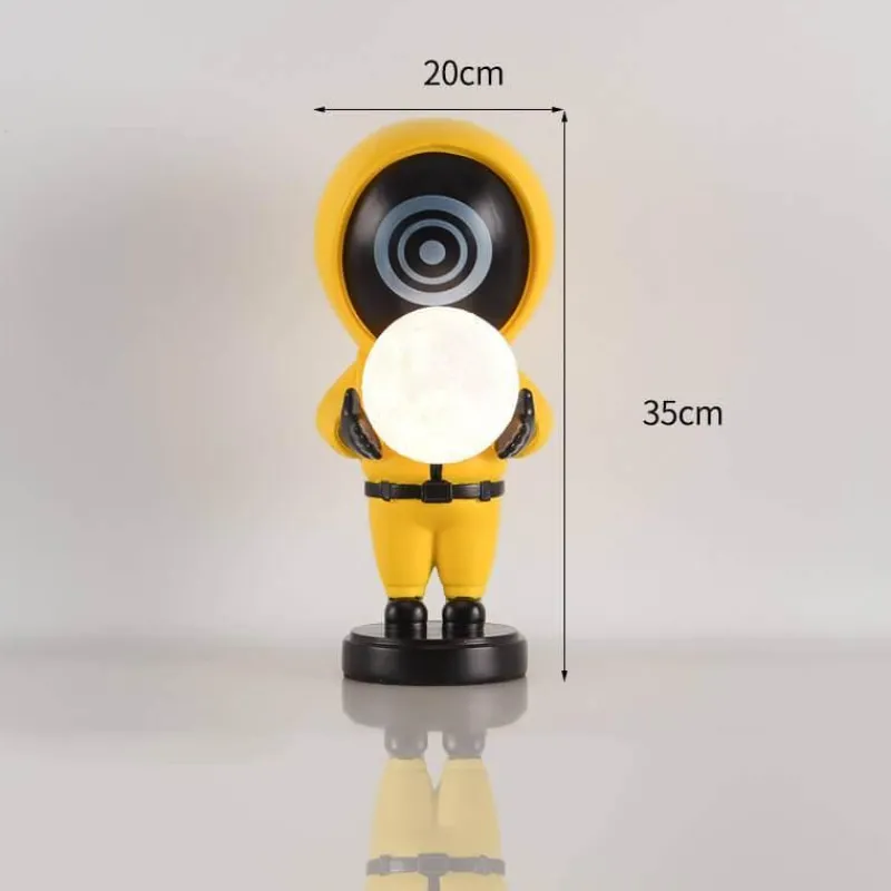 Bright Accents Beleuchtung-Mond-Schreibtischlampe – Kreatives Nachtlicht für die Inneneinrichtung