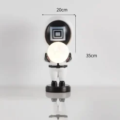 Bright Accents Beleuchtung-Mond-Schreibtischlampe – Kreatives Nachtlicht für die Inneneinrichtung