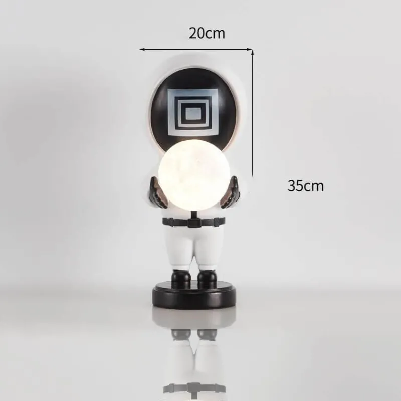 Bright Accents Beleuchtung-Mond-Schreibtischlampe – Kreatives Nachtlicht für die Inneneinrichtung