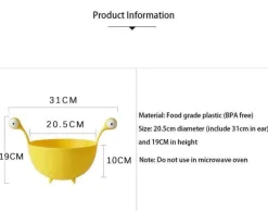 The Decor Haven Küche & Esszimmer-Monsters Eyes Abtropfschale - Gruseliges Halloween Dekor