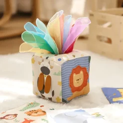 Toy World Babyspielzeug-Montessori-Taschentuchbox-Spielzeug – Sensorisches und pädagogisches Spiel für Babys