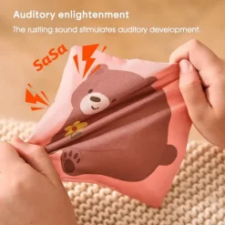 Toy World Babyspielzeug-Montessori-Taschentuchbox-Spielzeug – Sensorisches und pädagogisches Spiel für Babys