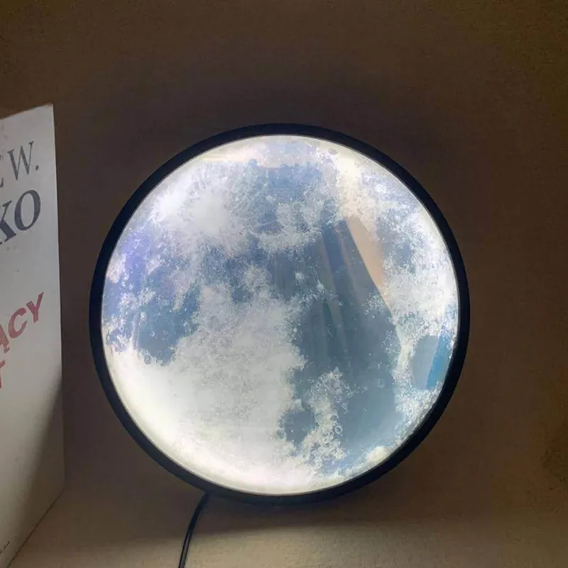 Comfort u0026 Style Beleuchtung-Moon Mirror Wall Lamp - Modern Smart Decorative Light