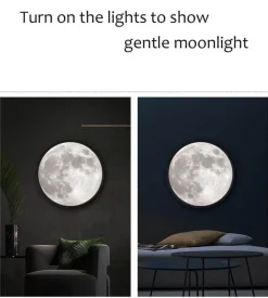 Comfort u0026 Style Beleuchtung-Moon Mirror Wall Lamp - Modern Smart Decorative Light