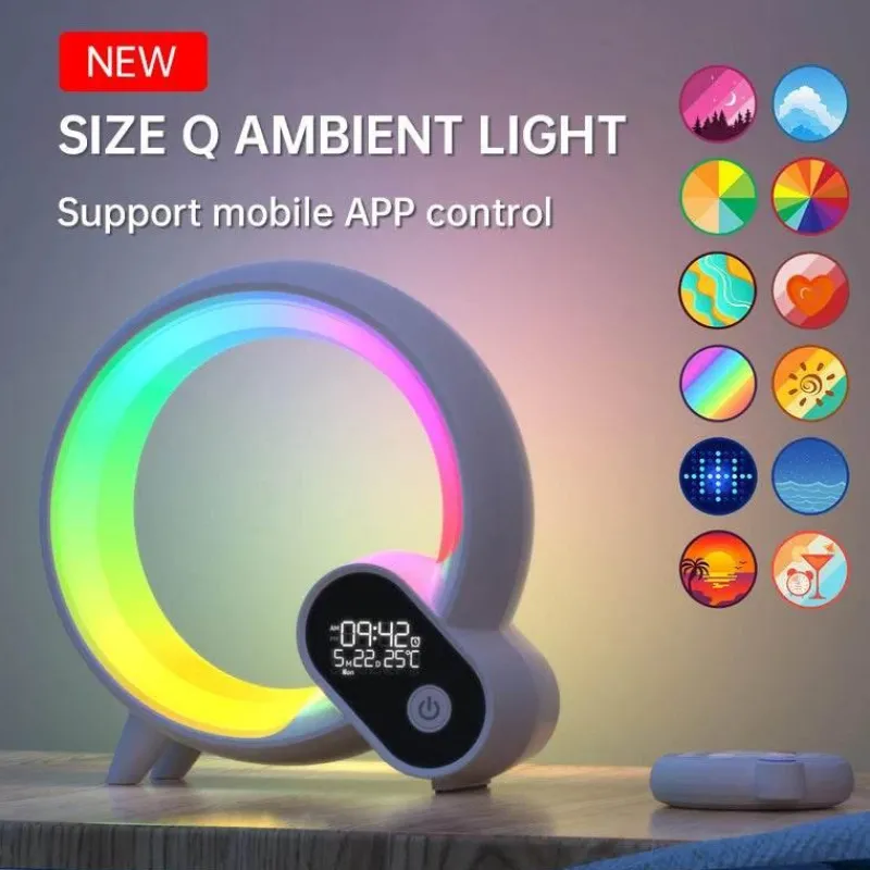 Comfort u0026 Style Beleuchtung-Moon Night Light Alarm Clock - Soothing Sleep Aid and Wake-Up Tool