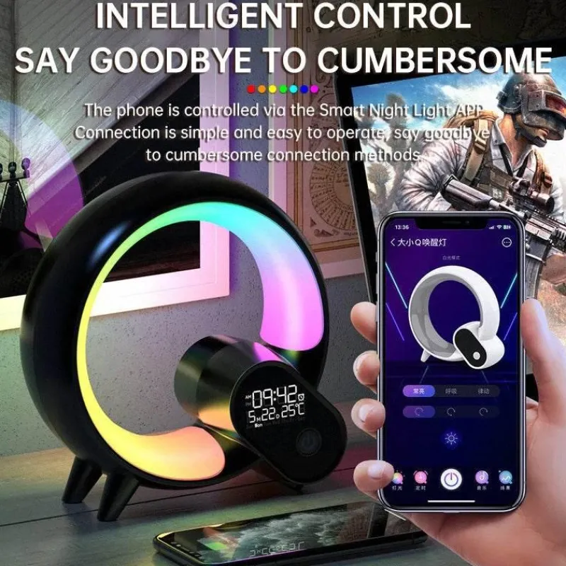 Comfort u0026 Style Beleuchtung-Moon Night Light Alarm Clock - Soothing Sleep Aid and Wake-Up Tool