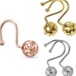 Aqua Essence Badezimmer-Moon Shower Curtain Hooks - Decorative Bathroom Accessories