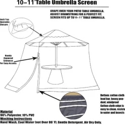 Adventure Basecamp Camping Im Freien|Outdoor-Artikel-Moskitonetz für Terrassenschirme – Insektenschutz für den Außenbereich