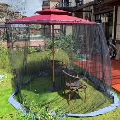 Adventure Basecamp Camping Im Freien|Outdoor-Artikel-Moskitonetz für Terrassenschirme – Insektenschutz für den Außenbereich