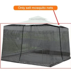 Adventure Basecamp Camping Im Freien|Outdoor-Artikel-Moskitonetz für Terrassenschirme – Insektenschutz für den Außenbereich