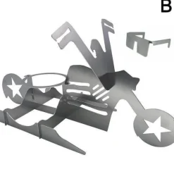 The Culinary Kit Küche & Esszimmer-Motorrad-BBQ-Grillständer - Hähnchen-Grillrost