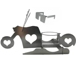 The Culinary Kit Küche & Esszimmer-Motorrad-BBQ-Grillständer - Hähnchen-Grillrost