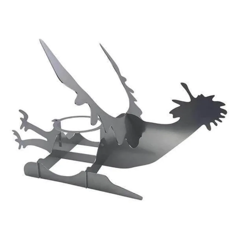 The Culinary Kit Küche & Esszimmer-Motorrad-BBQ-Grillständer - Hähnchen-Grillrost