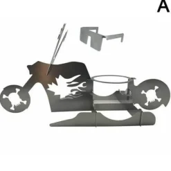 The Culinary Kit Küche & Esszimmer-Motorrad-BBQ-Grillständer - Hähnchen-Grillrost