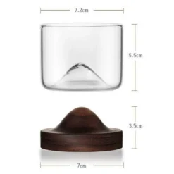 The Culinary Kit Küche & Esszimmer-Mountain Whiskey-Gläser – Charmantes Whisky-Becher-Set