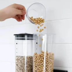 Space Savvy Küche & Esszimmer-Müslispender zur Wandmontage - Klarer Vorratsbehälter