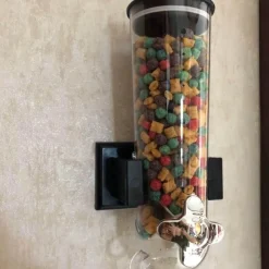 Space Savvy Küche & Esszimmer-Müslispender zur Wandmontage - Klarer Vorratsbehälter