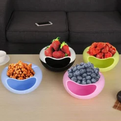 The Decor Haven Küche & Esszimmer-Multifunktionale Doppelschichtschüssel