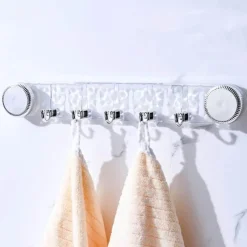 Tranquil Waters Badezimmer|Küche & Esszimmer-Multifunktionale drehbare Saughaken – stanzfreie Wandhaken