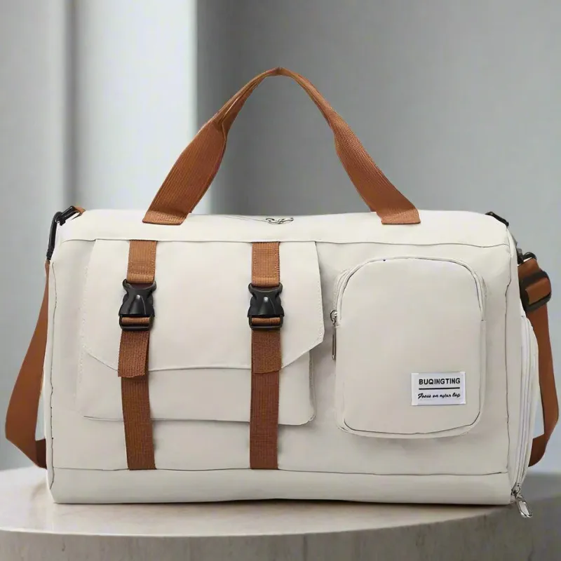 BagAura Taschen & Geldbörsen-Multifunktionale große Crossbody-Reisetasche mit Schuhfach