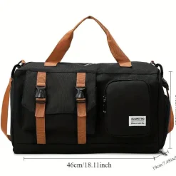 BagAura Taschen & Geldbörsen-Multifunktionale große Crossbody-Reisetasche mit Schuhfach